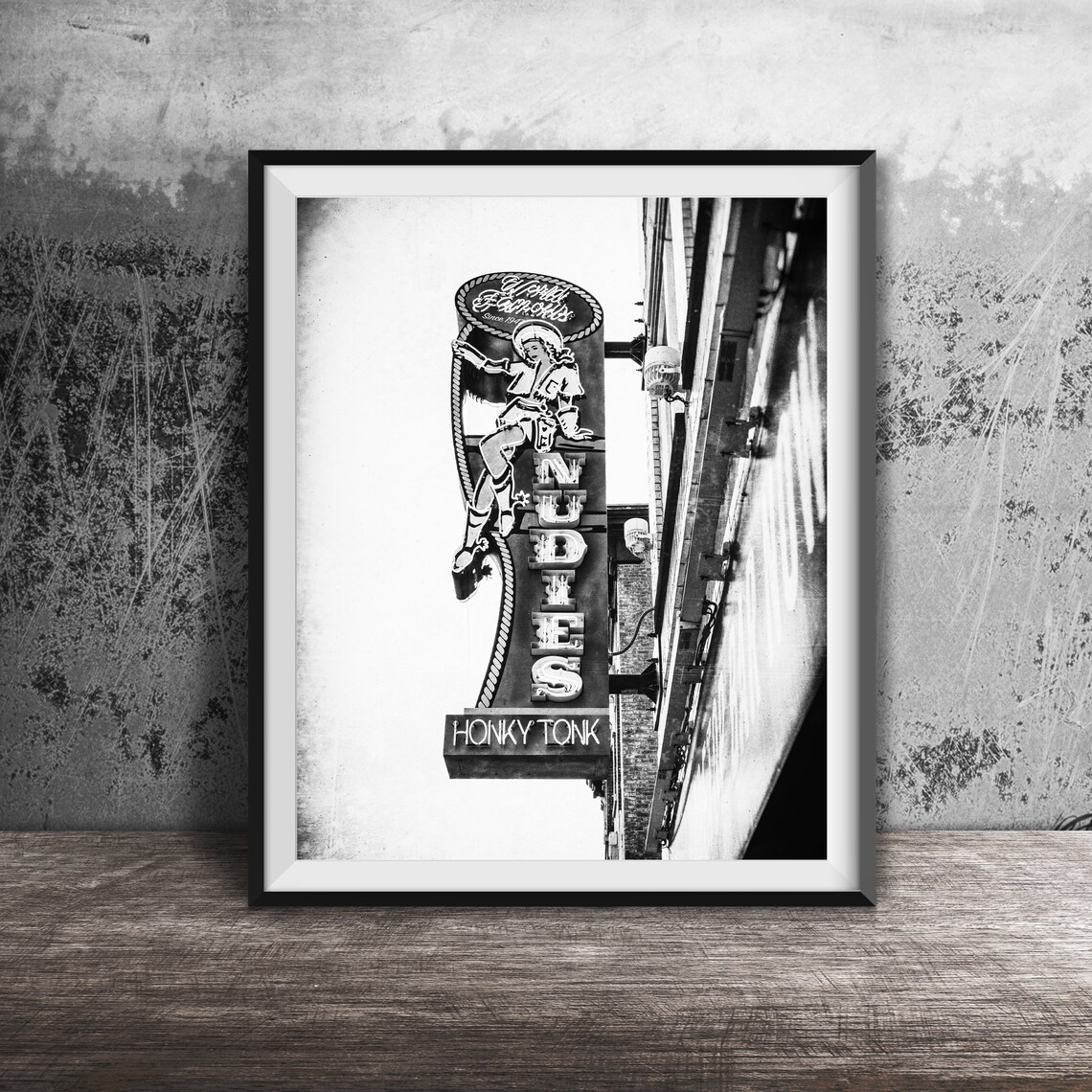 Nudies Honky Tonk Nashville Art Print, Broadway - Image 2