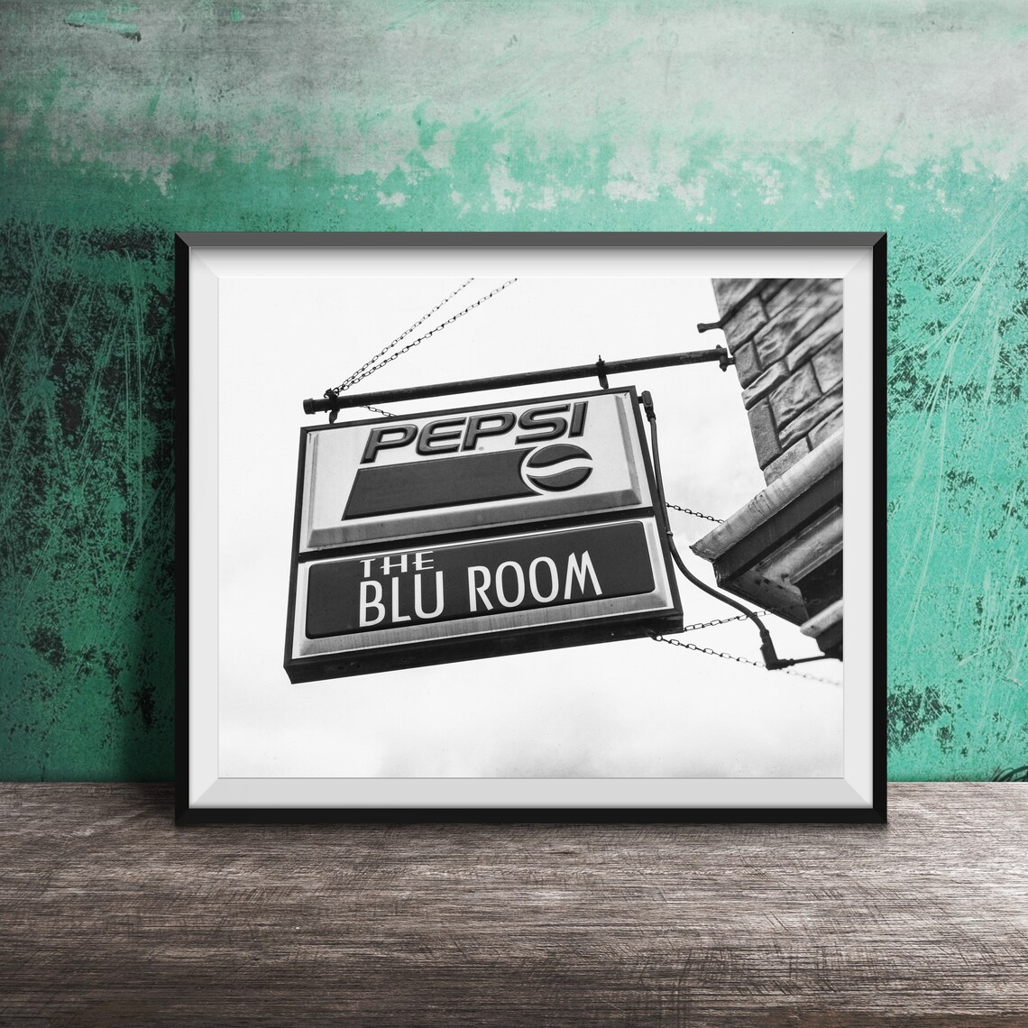 The Blu Room Pepsi Hanging Sign Dubuque Iowa Vintage Bar Poster - Image 2
