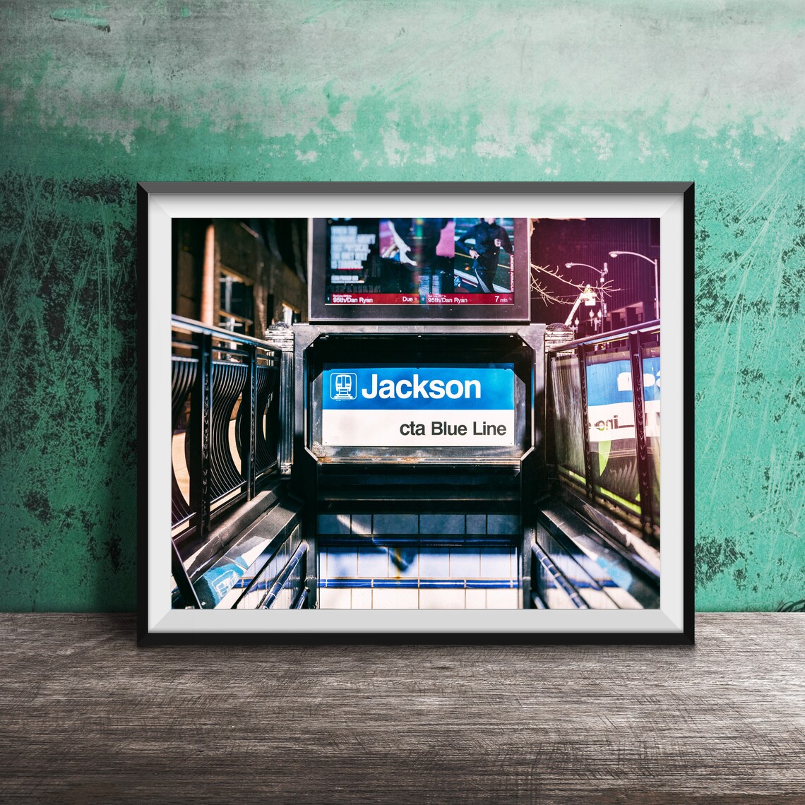 Jackson Blue Line CTA Blue Line Trains, Chicago Photography