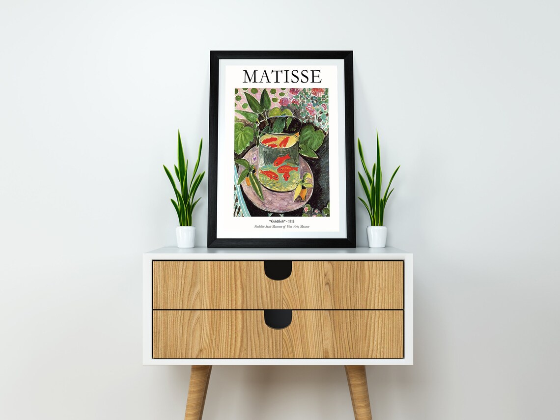 Matisse Goldfish and Woman Beside Water Art Print - Image 3