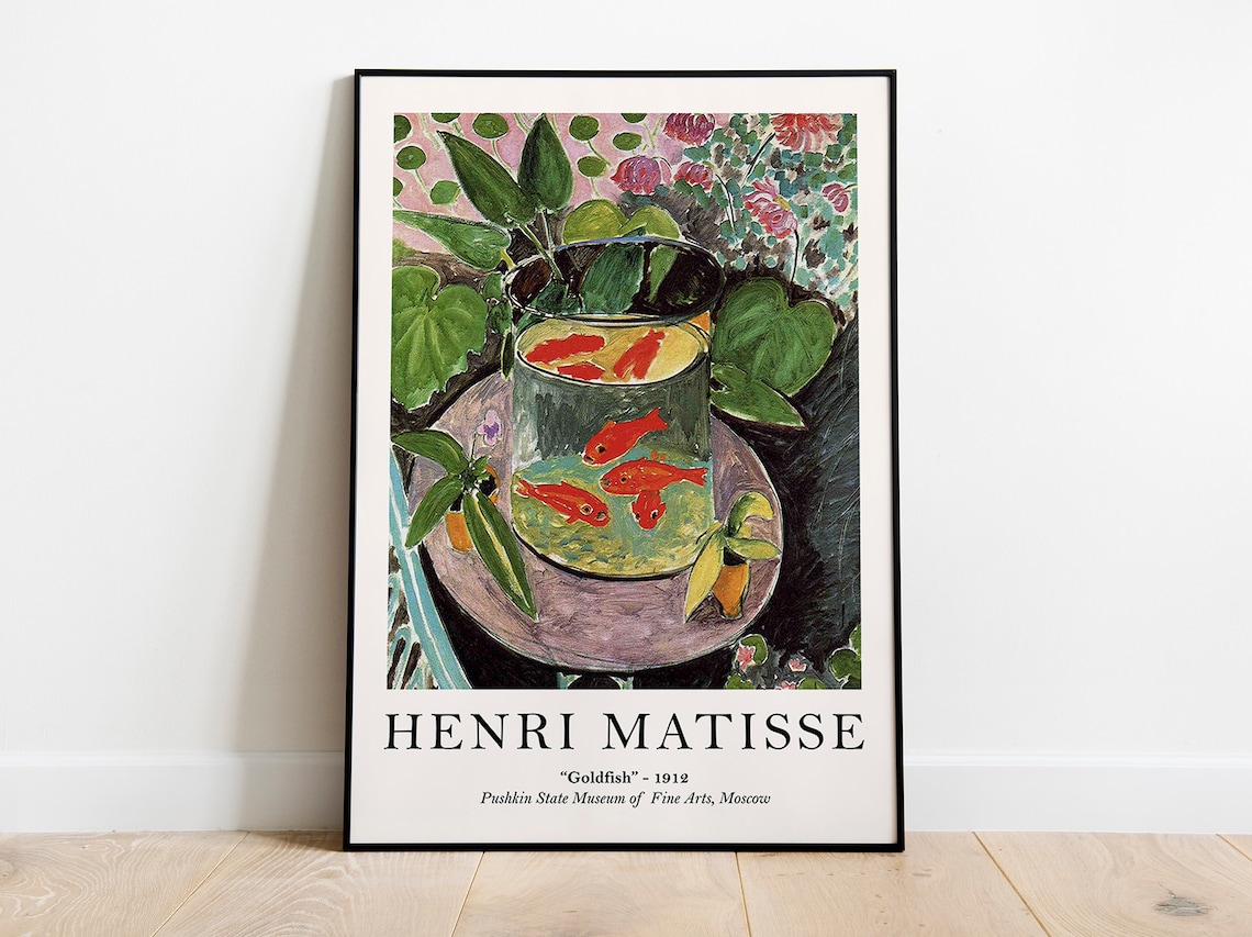 Matisse Goldfish Vintage Art Poster Print