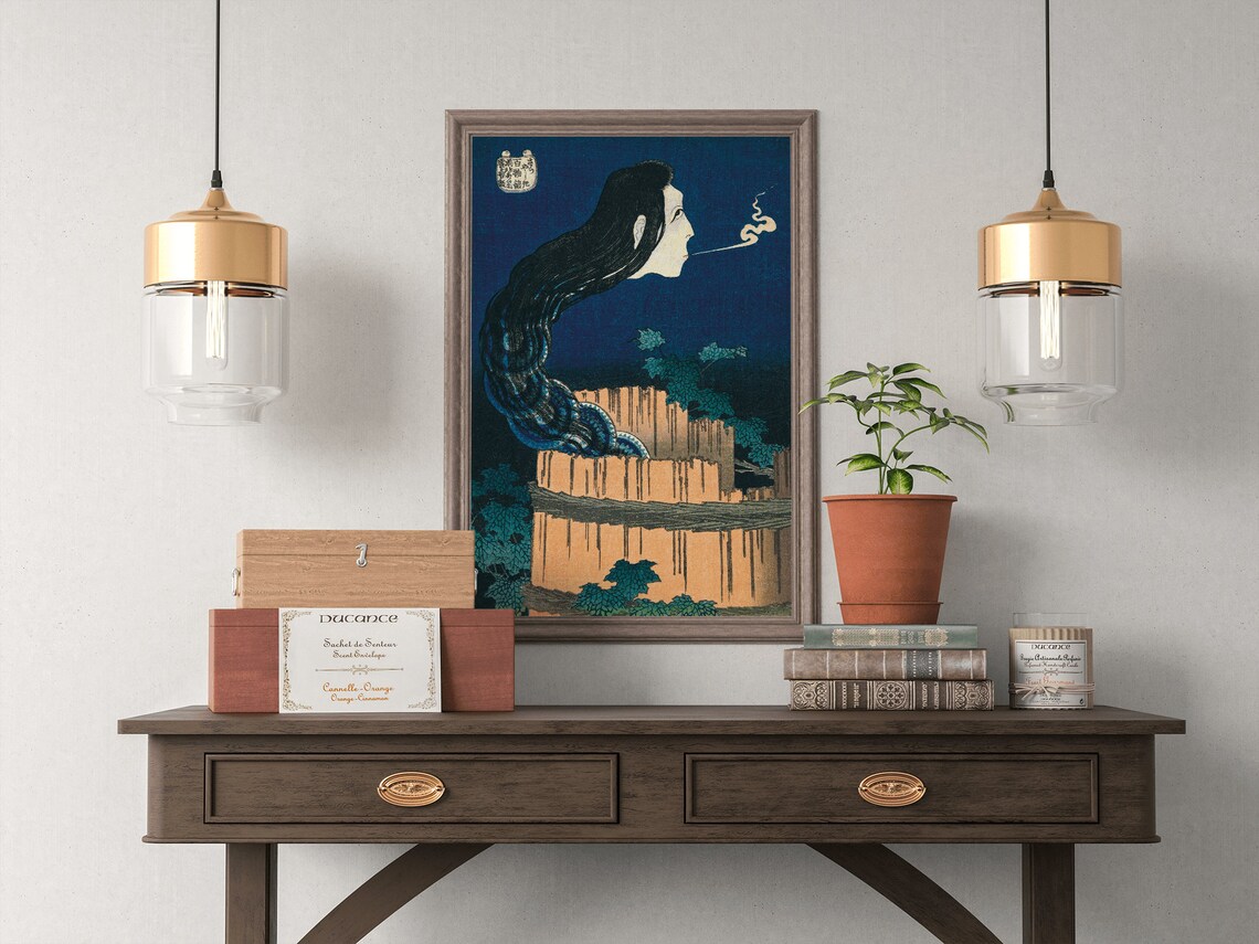 Katsushika Hokusai The Mansion Of The Plates Art Print - Image 5