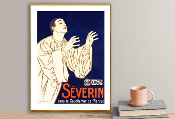 Severin Vintage Entertainment Poster By Adrien Barrere Poster Paper Or Print Gift Idea Wall Decor
