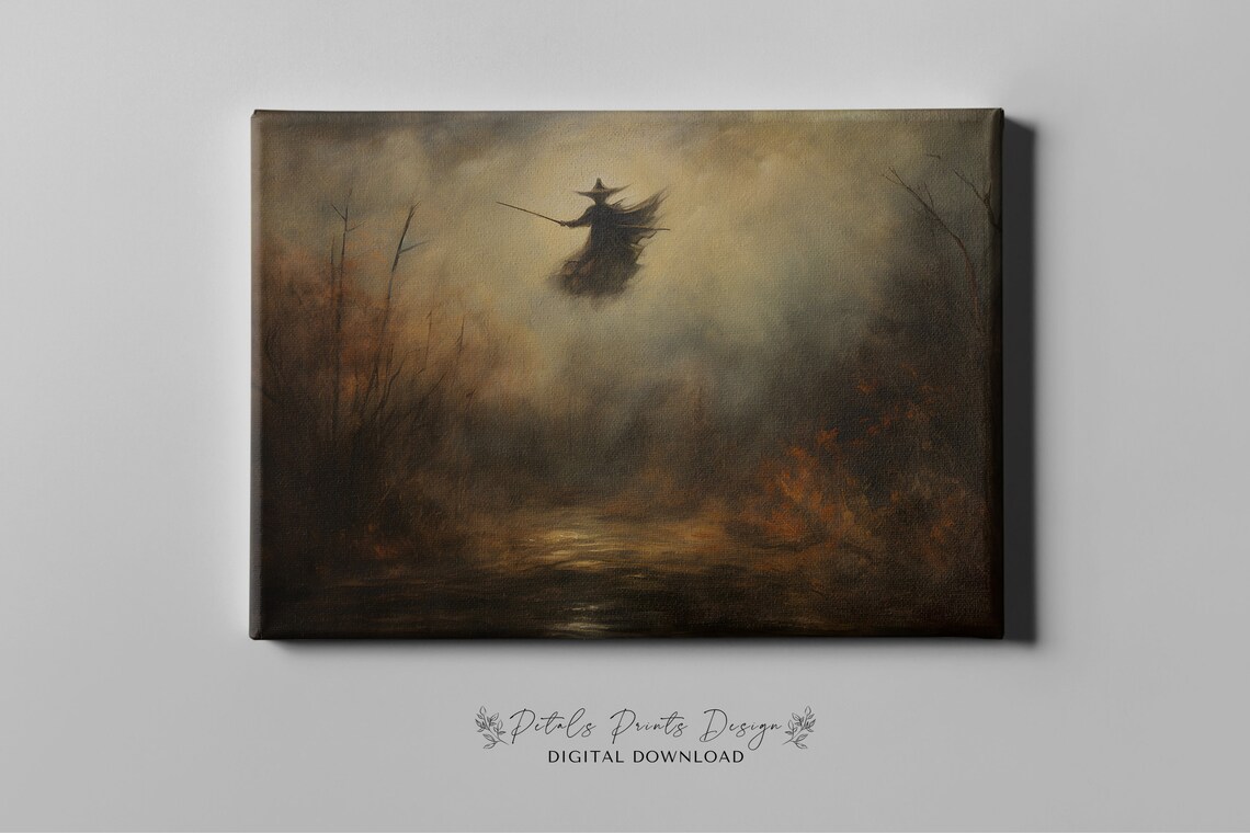 Witchy Decor Halloween Wall Art, Vintage Poster - Image 3