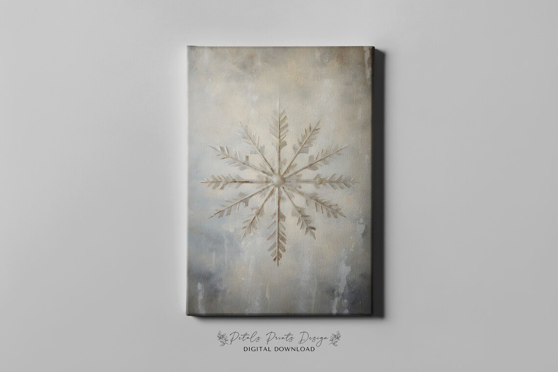 Snowman Still Life Rustic Vintage Christmas Art Print - Image 4