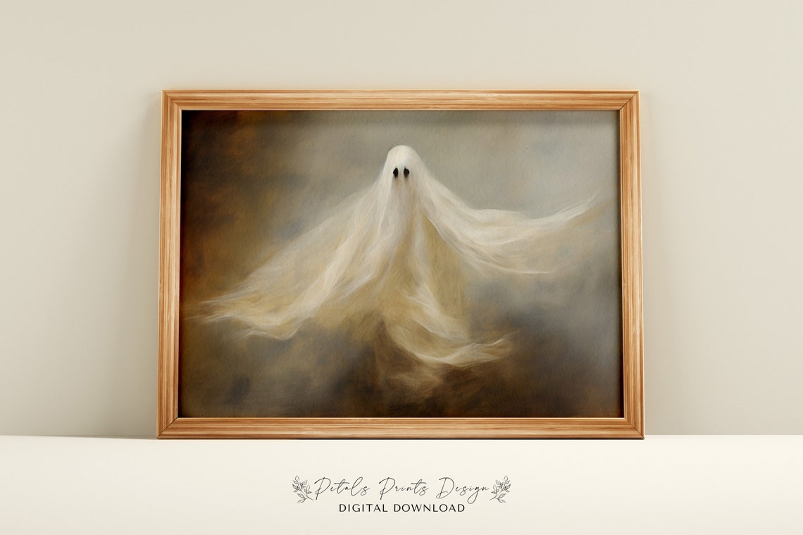 Vintage Rustic Halloween Wall Art Print