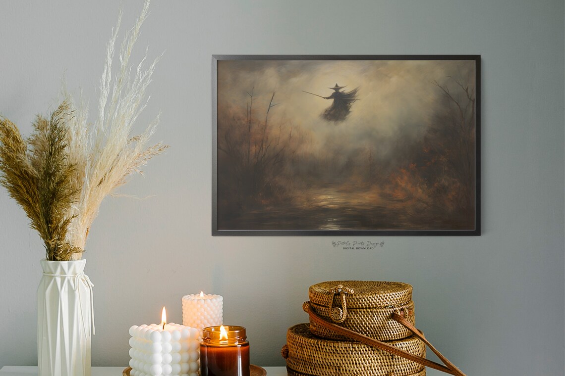 Witchy Decor Halloween Wall Art, Vintage Poster - Image 2