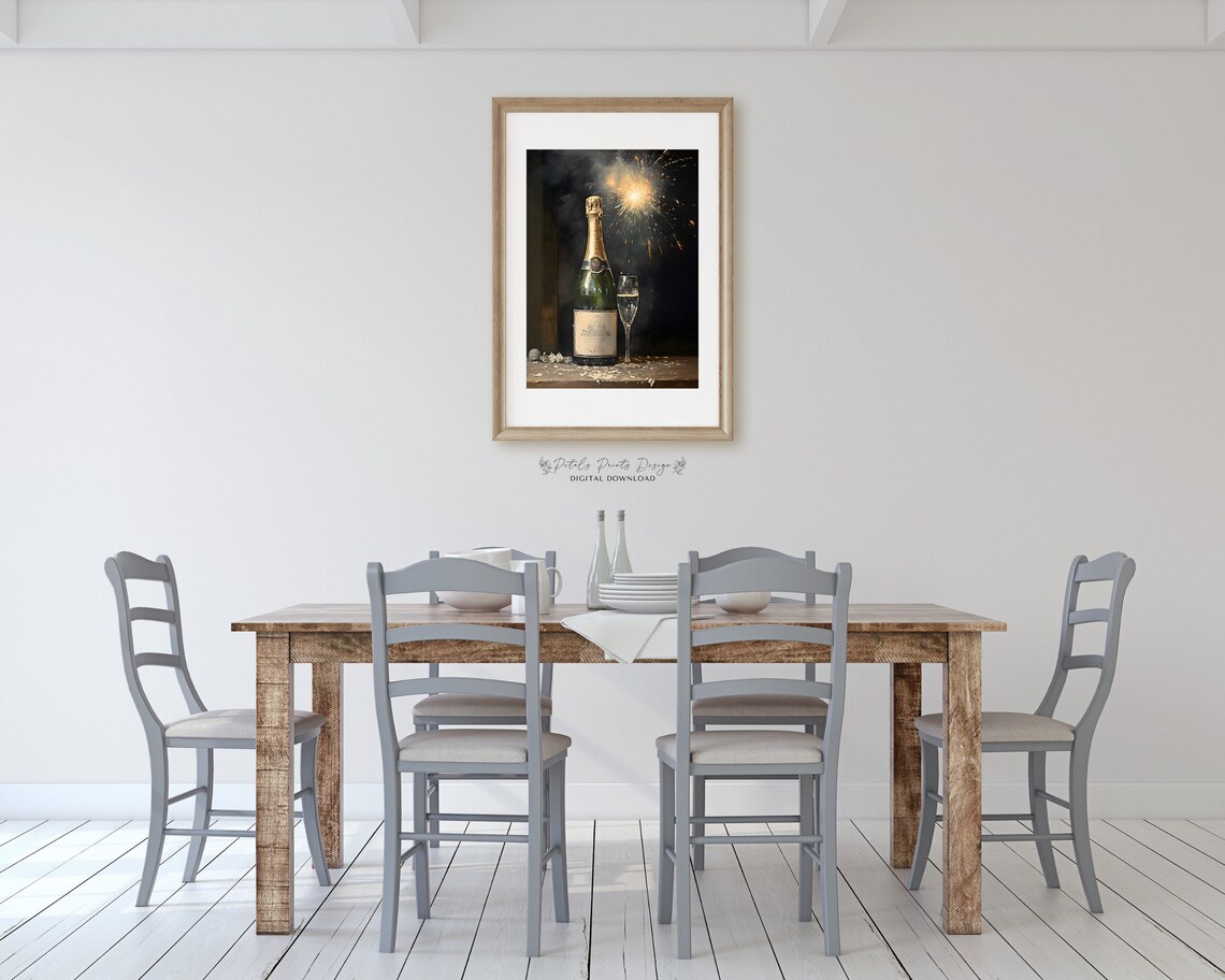 New Year 2024 Party Decor Wall Art Print - Image 2