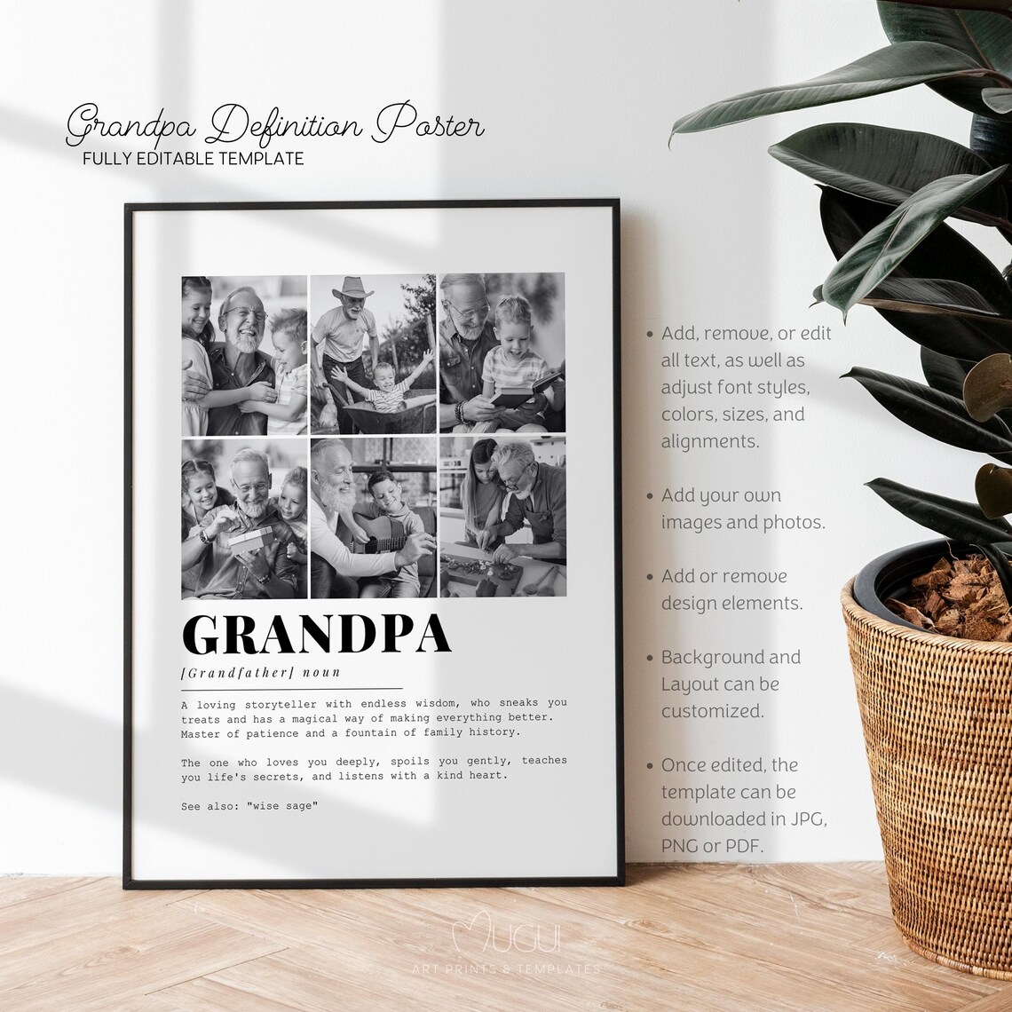 Grandpa Definition Poster, Father’s Day Gift - Image 5