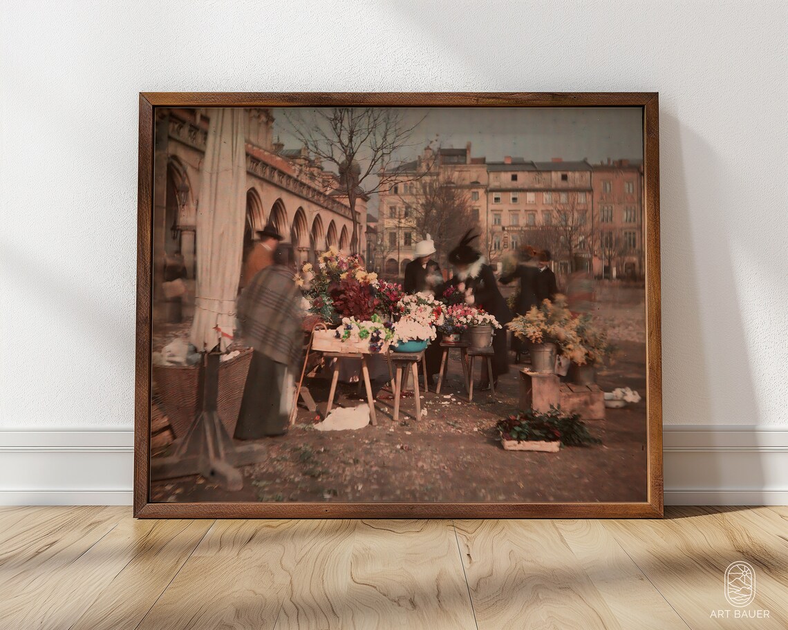 Market Square, Krakow Poland 1915 Vintage Photo Print