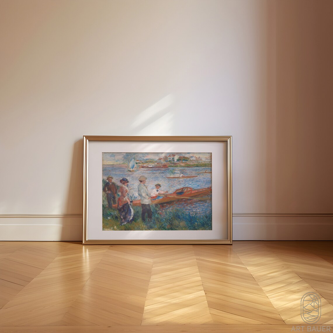 Oarsmen at Chatou, Renoir Impressionist Art Print - Image 2
