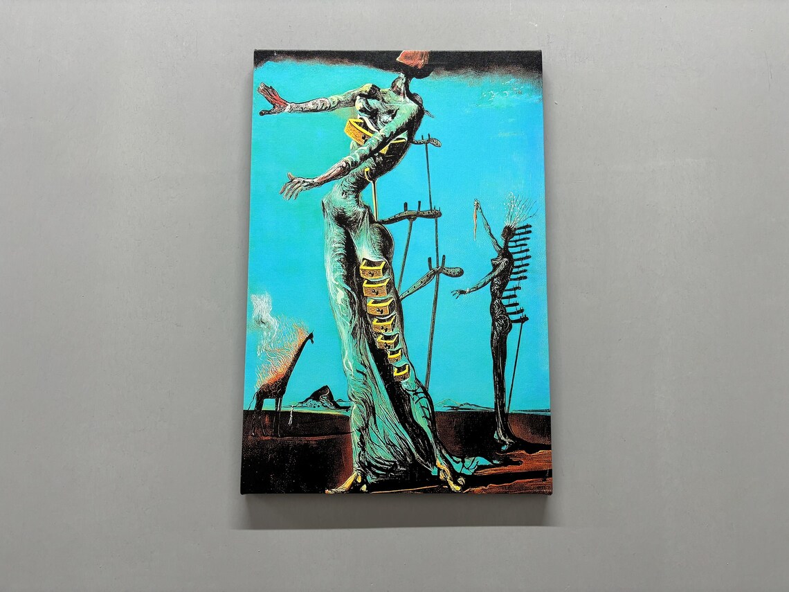Salvador Dali, The Burning Giraffe Art Print