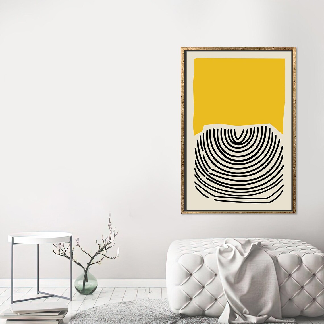 Black And Yellow 3D Modern Abstract Gift - Image 2