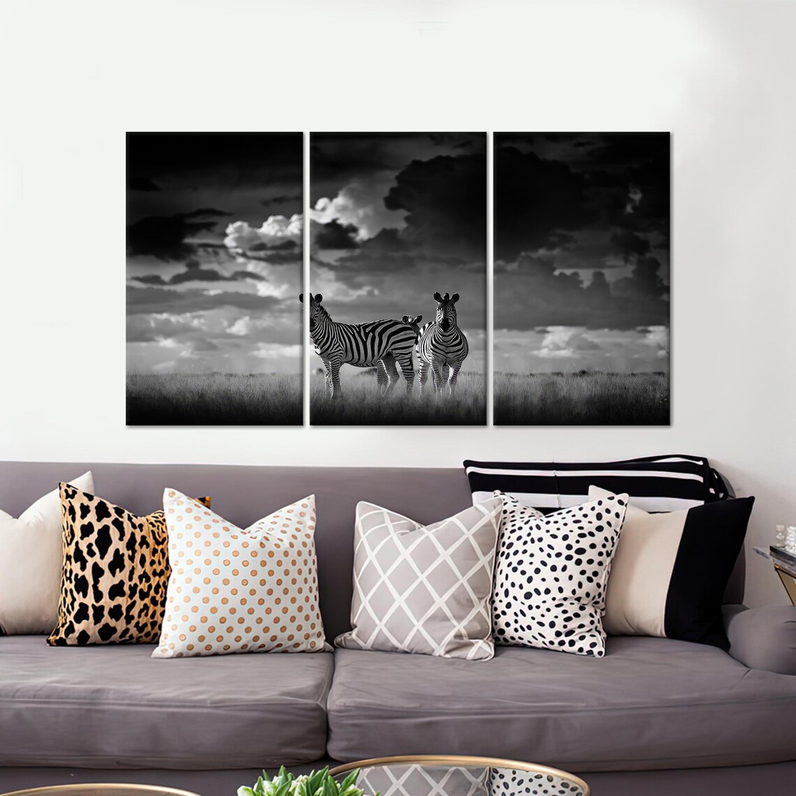 Zebra Black And White Art Print, African Savannah - Image 4
