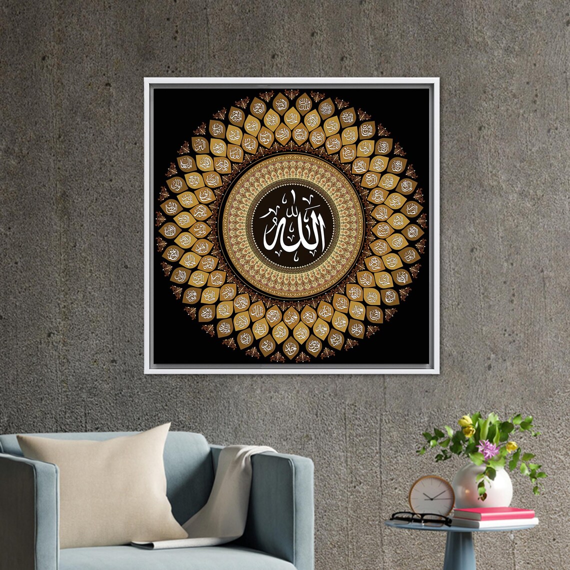 99 Names Of Allah, Contemporary Glass Art - Image 3