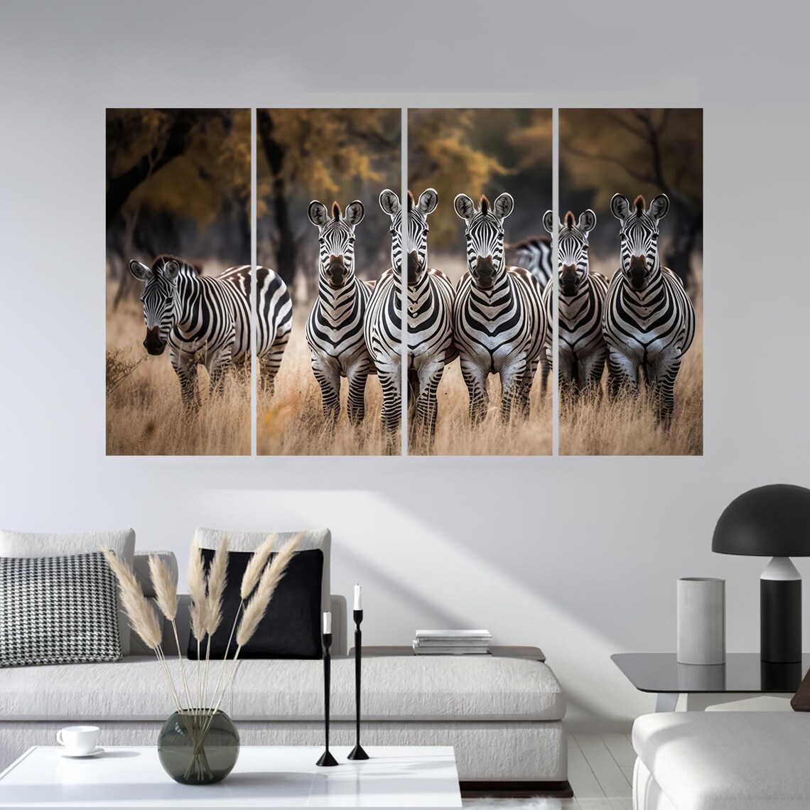 Zebra Painted Glass, Forest Animal Art Gift - Image 3