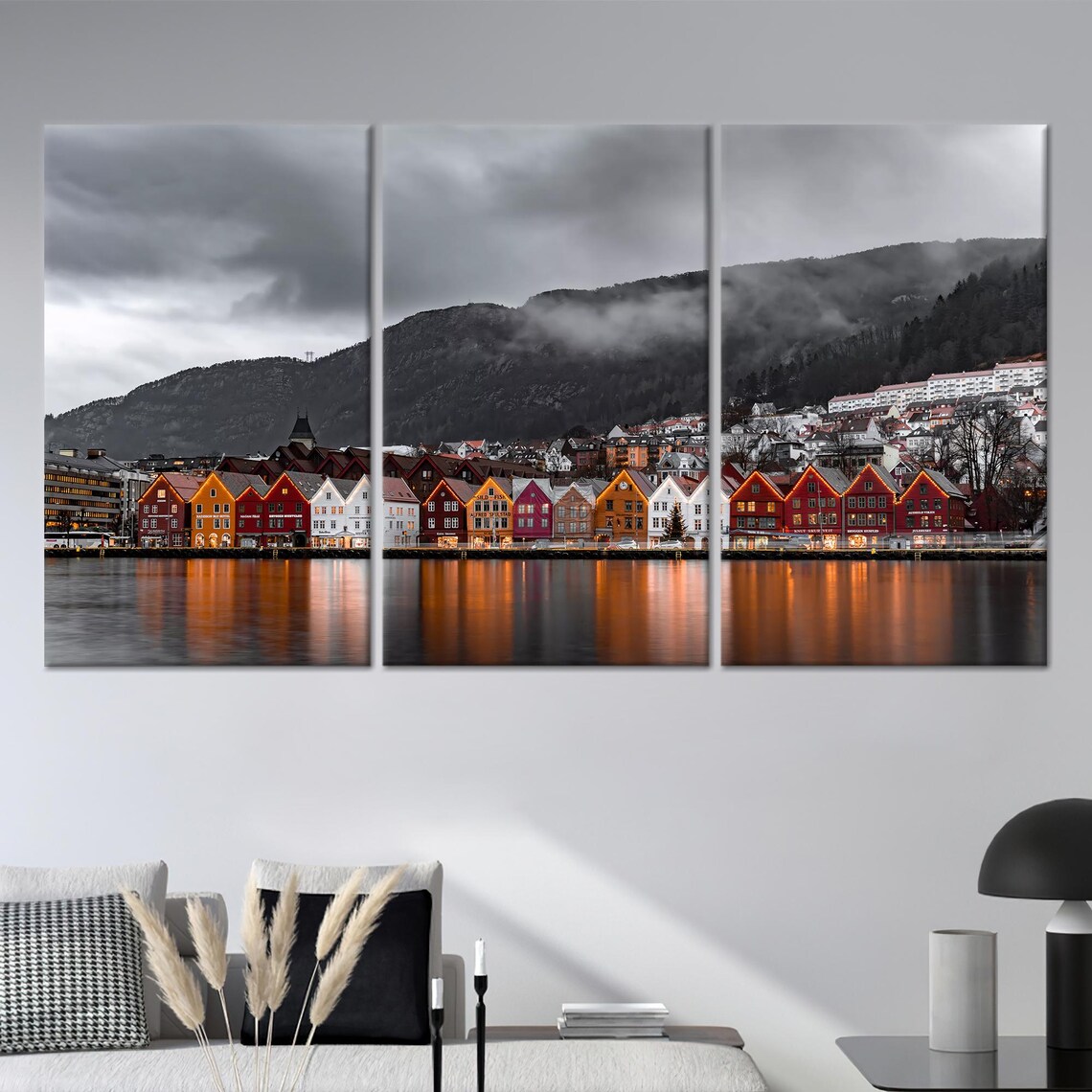 Mountain Farmhouse Bergen Landscape, Norway Art Print - Image 4