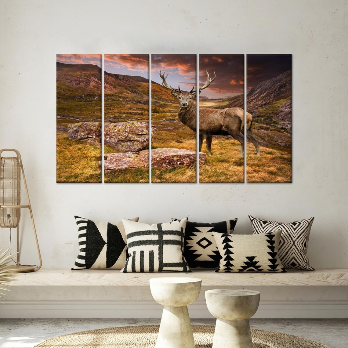 Deer Halloween Decor, Mountain Animal Poster - Image 2