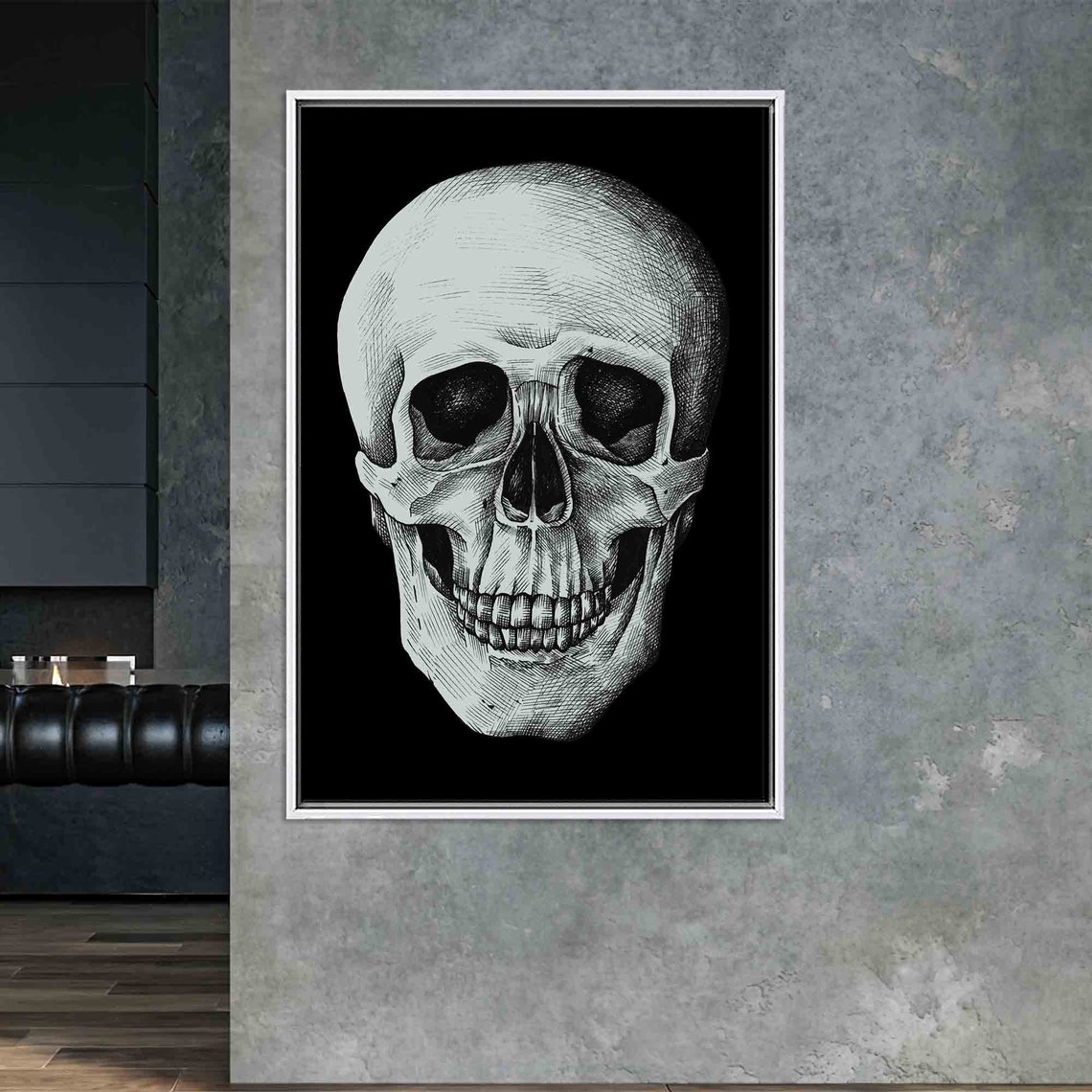 Skull Wall Art, Modern Loft Decor - Image 4