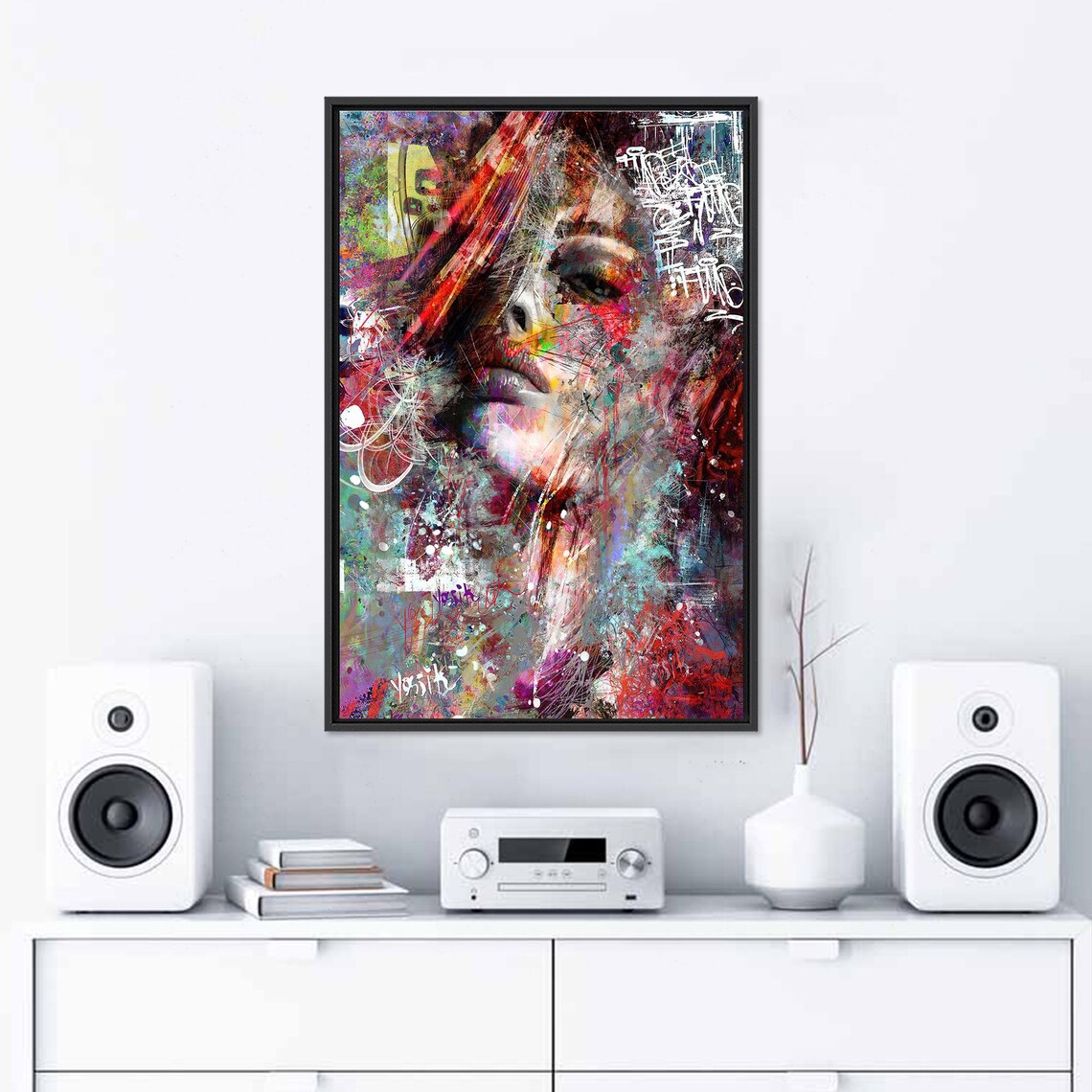 Girl Glass Baby Gift, Modern Woman Portrait - Image 2