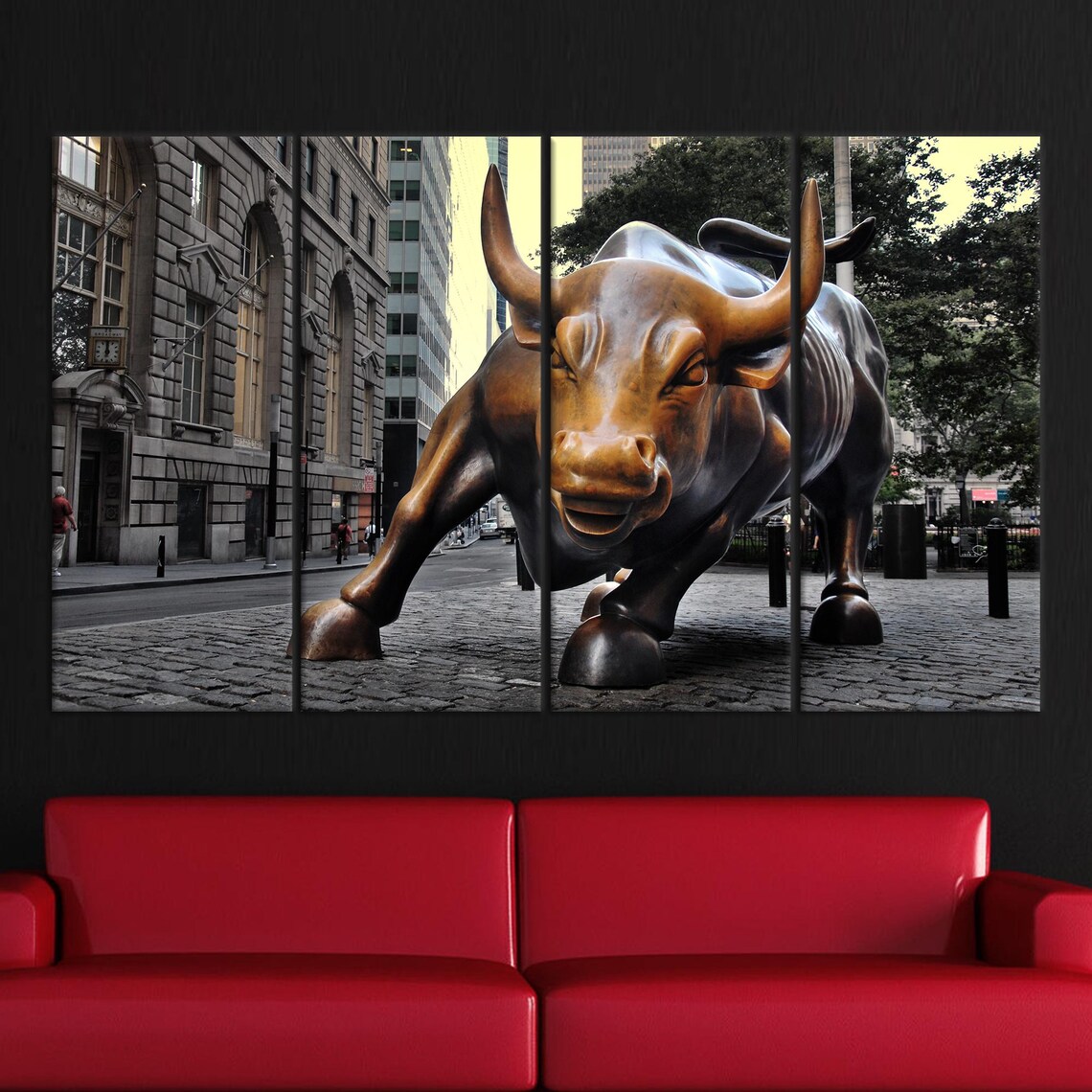 Bronze Bull, New York Sculpture View Gift For Mom - Image 2