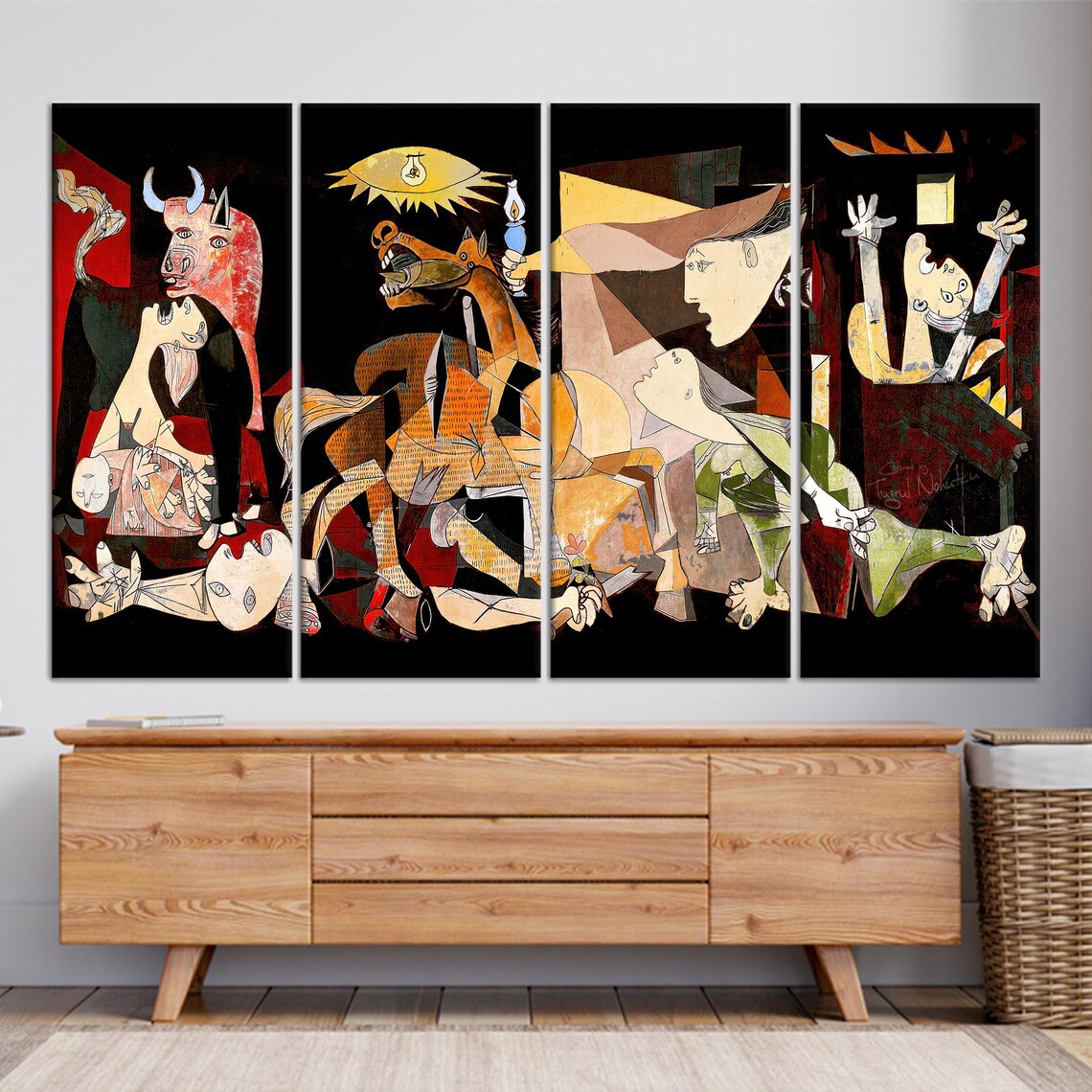 Guernica, Picasso Modern Glass Wall Decor - Image 2