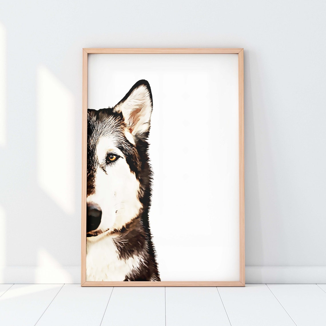 Peekaboo Pet Memorial Gift Wall Art Print