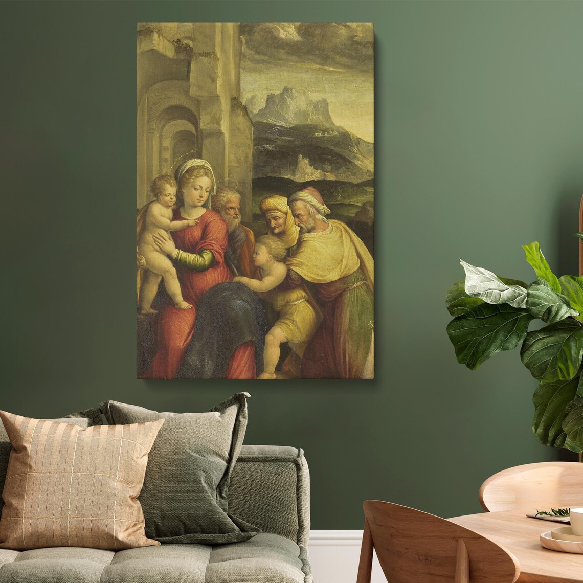 The Holy Family, Renaissance Christian Art Print - Image 3