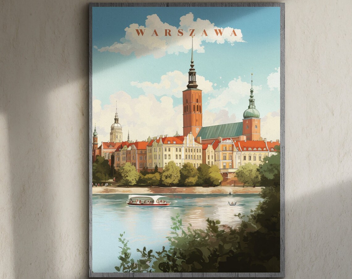Warsaw Travel Poster, Polski Plakat City Art Print - Image 6