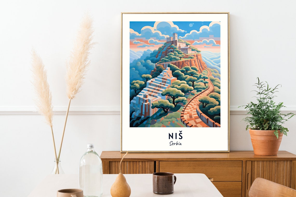 Ni Fortress Travel Print Wall Art Ni Serbia City Print Ni Fortress Travel Gift Ni Fortress Poster Wall Art - Image 2