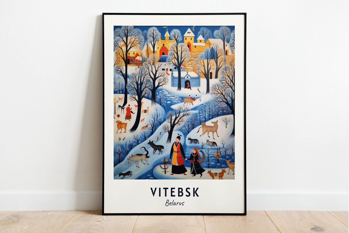 Marc Chagall Museum Vitebsk Belarus Travel Poster