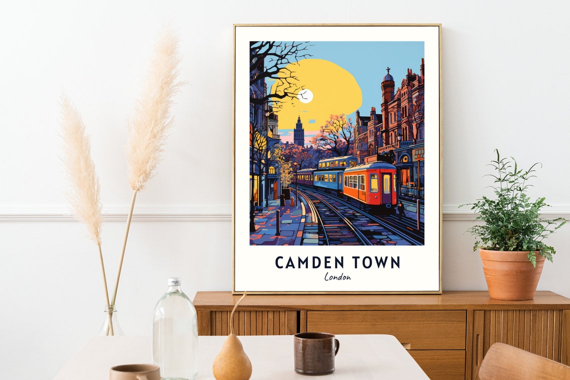 Camden Town London Travel Print Wall Art Camden Town London City Print Camden Town London Travel Gift Camden Town London Poster - Image 2