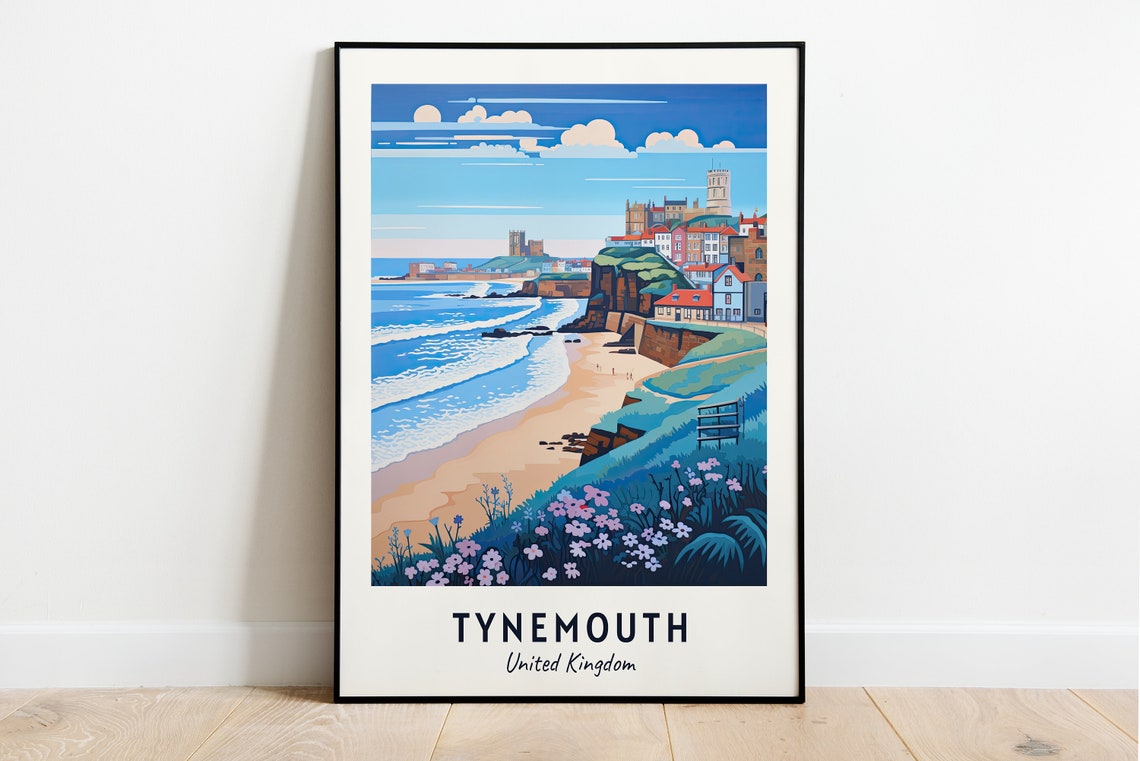 Tynemouth United Kingdom Travel Print Wall Art Tynemouth United Kingdom City Print Tynemouth United Kingdom Travel Gift Tynemouth
