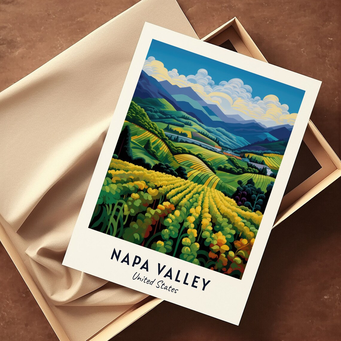 Napa Valley United States Travel Poster, City Print - Image 3