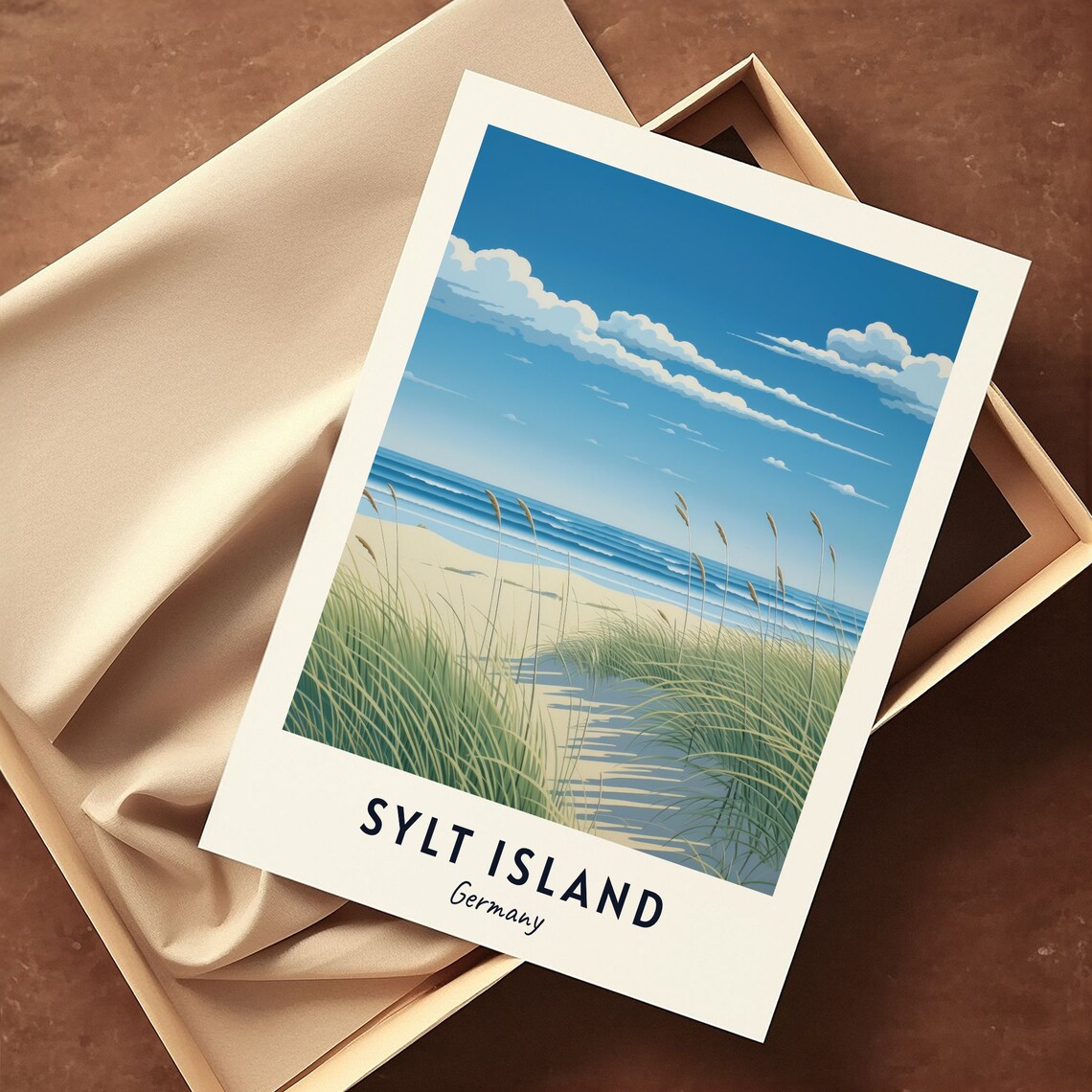 Sylt Island Germany Sandy Dunes Beach Grass Sea Breeze Poster - Image 3