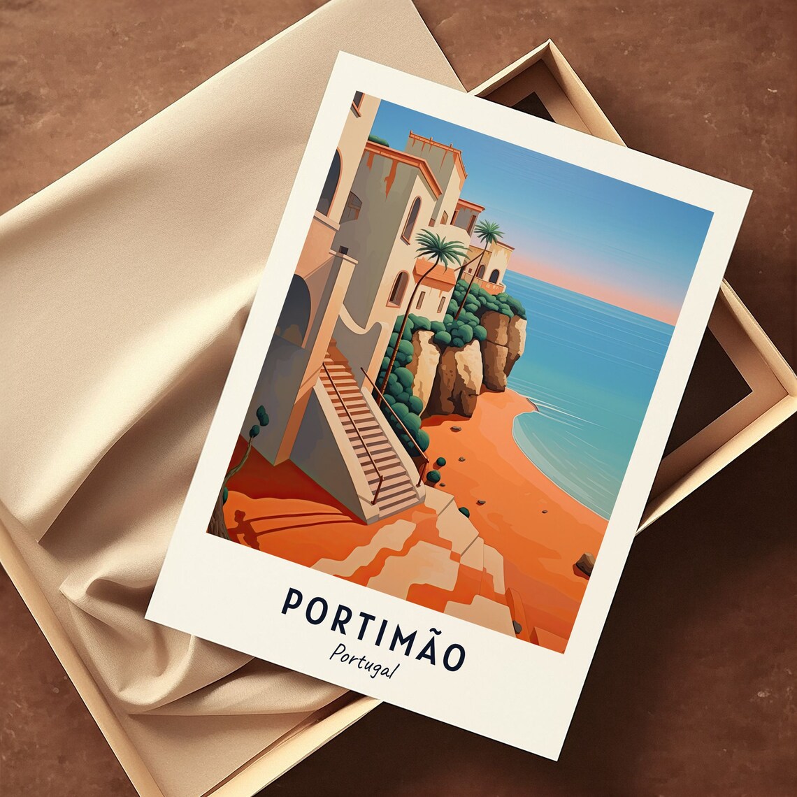 Praia Da Rocha Travel Poster, Portimão Portugal - Image 3