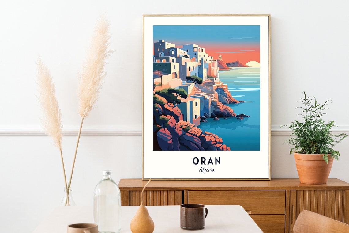 Santa Cruz Fort Travel Print Wall Art Oran Algeria City Print Santa Cruz Fort Travel Gift Santa Cruz Fort Poster - Image 2