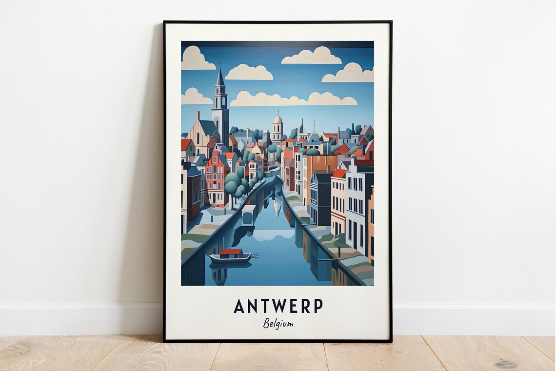 Mas Museum Aan De Stroom Antwerp Travel Poster