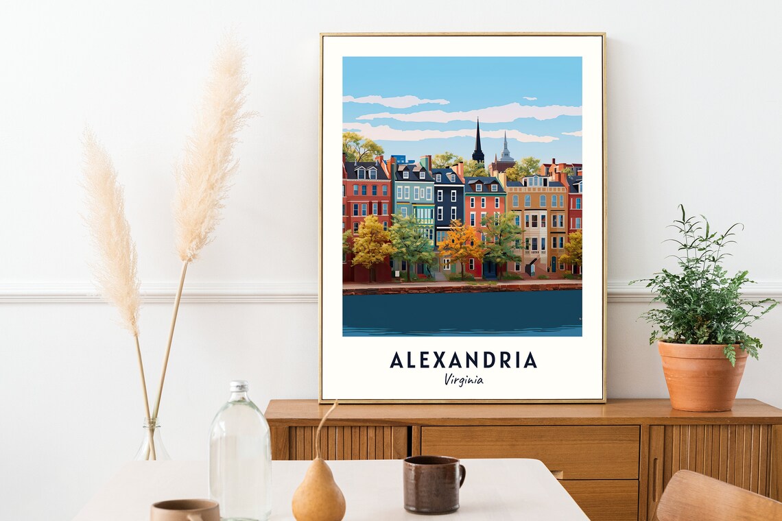 Alexandria Travel Poster, Virginia City Art Print - Image 2