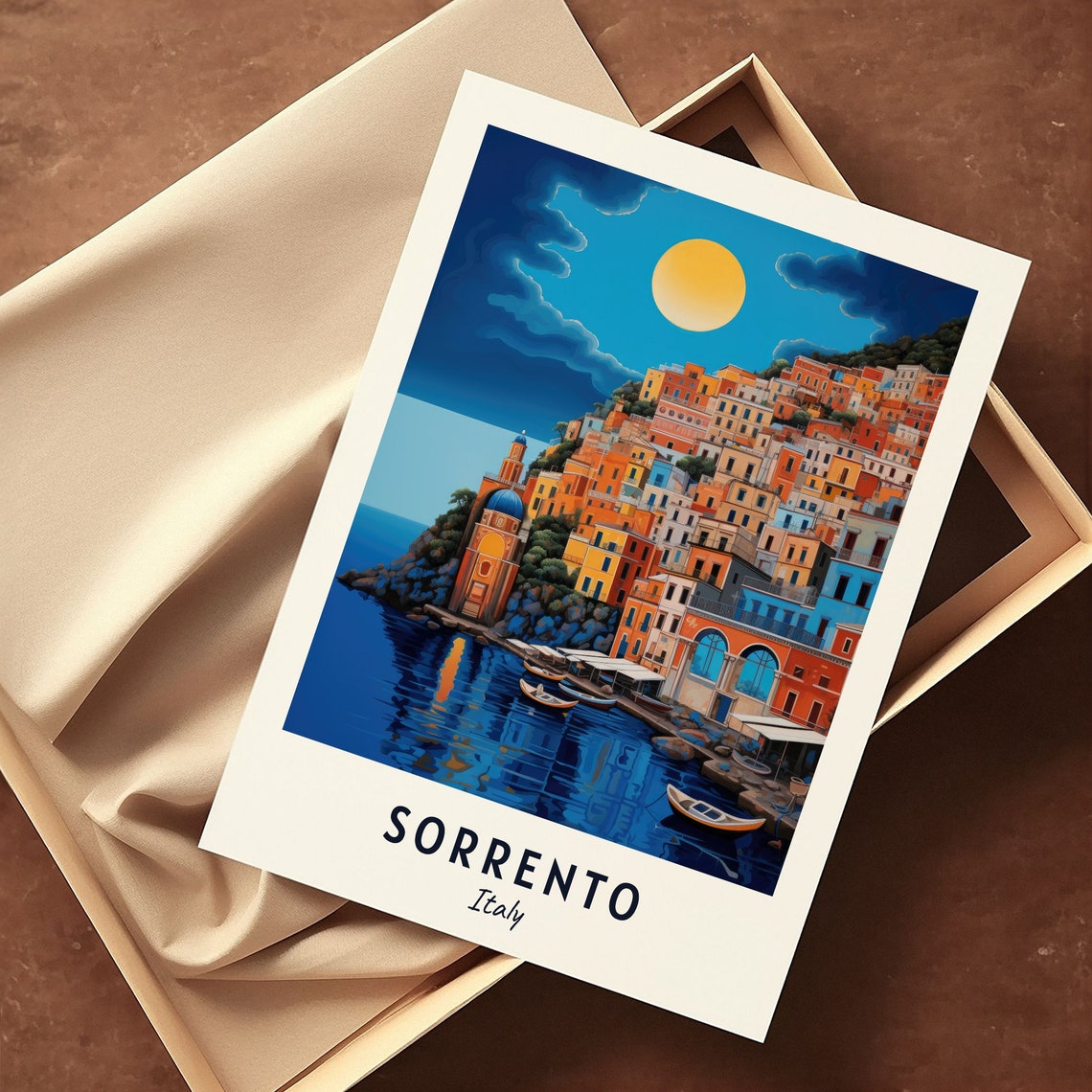 Sorrento Italy Travel Print Wall Art Sorrento Italy City Print Sorrento Italy Travel Gift Sorrento Italy Poster - Image 3