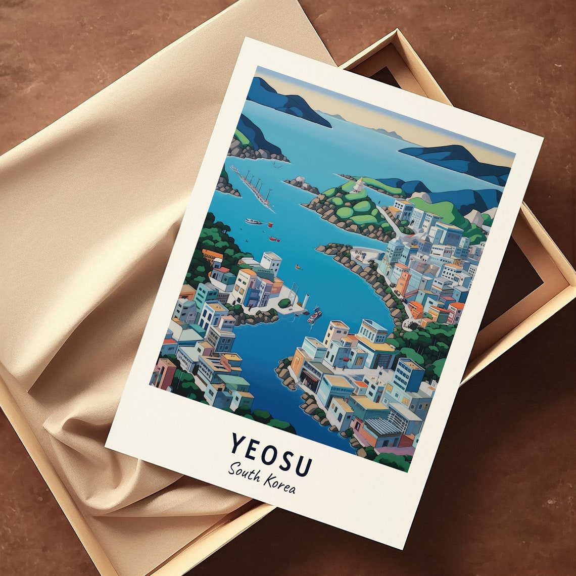 Yeosu Expo Ocean Park Travel Print Wall Art Yeosu South Korea City Print Yeosu Expo Ocean Park Travel Gift Yeosu Expo Ocean Park Poster - Image 3