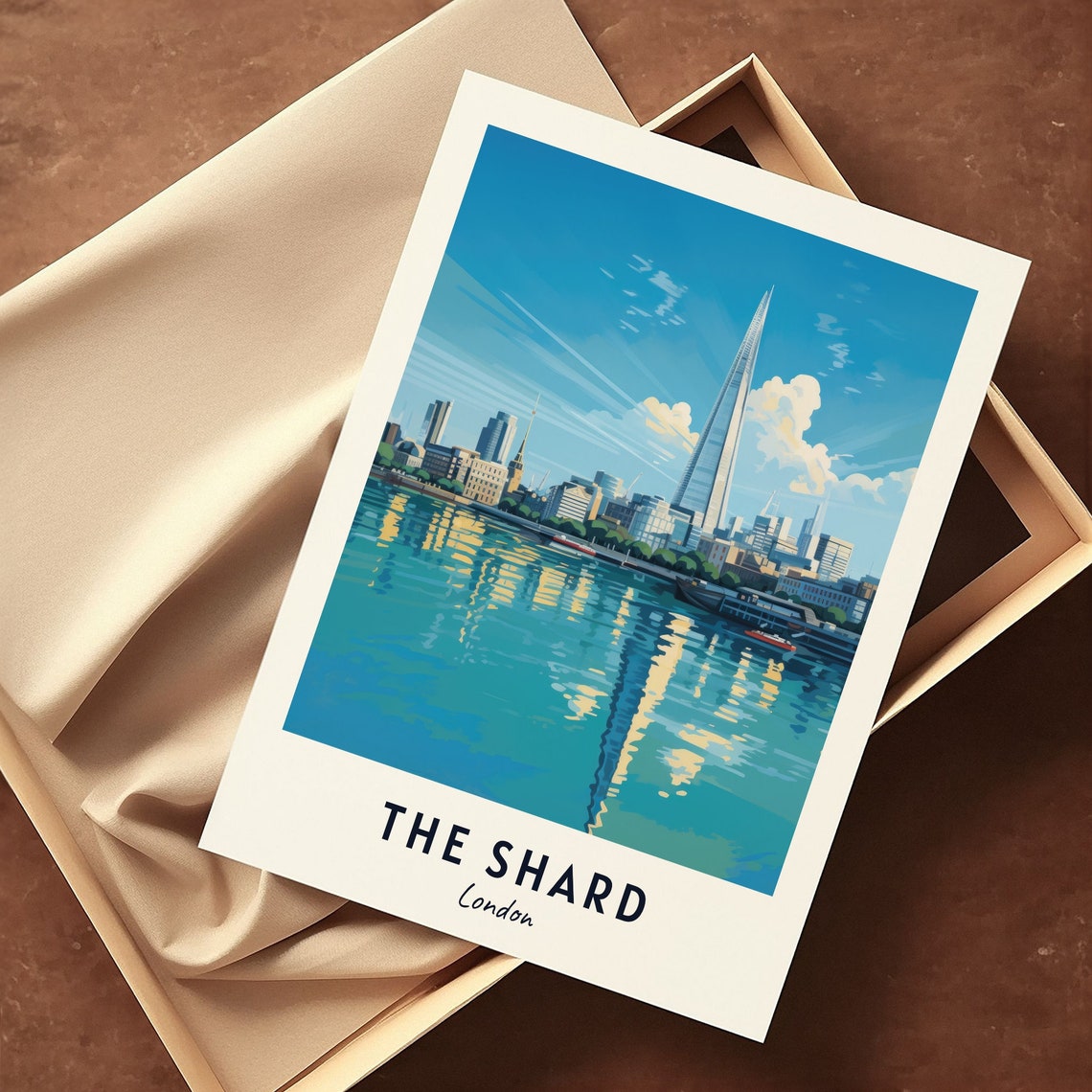 The Shard London Travel Print Wall Art The Shard London City Print The Shard London Travel Gift The Shard London Poster Travel Gift - Image 3