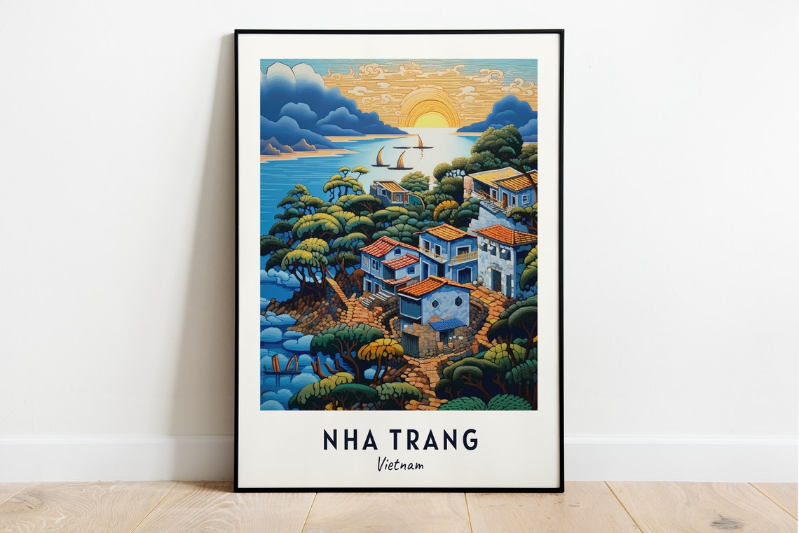 Vinpearl Land Travel Print Wall Art Nha Trang Vietnam City Print Vinpearl Land Travel Gift Vinpearl Land Poster