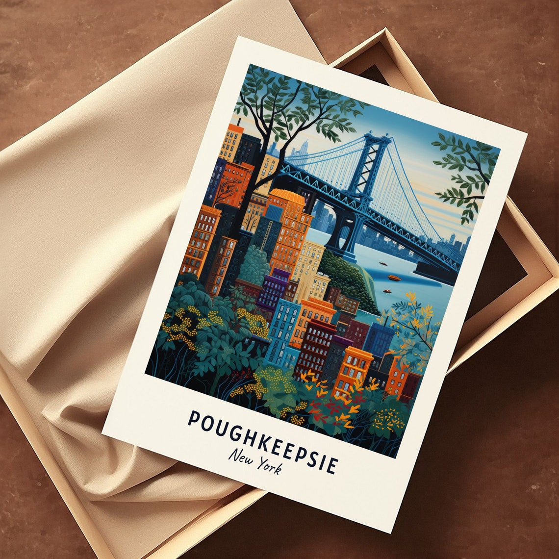 Poughkeepsie, New York Travel Poster - Image 3