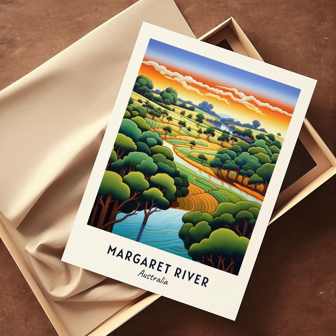 Margaret River Wine Region Travel Print Wall Art Margaret River Australia City Print Margaret River Wine Region Travel Gift Travel Gift - Image 3