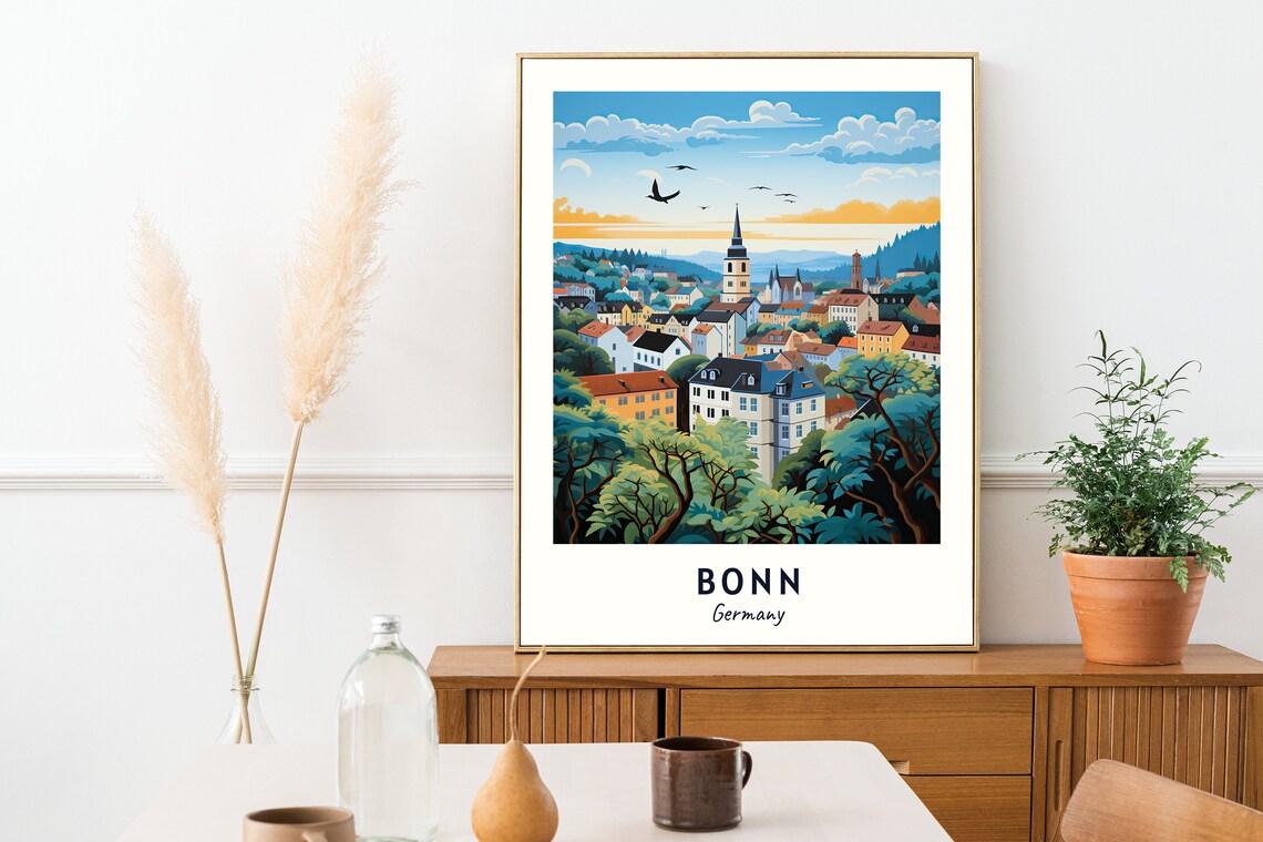 Bonn Travel Poster, Germany City Wall Art - Image 2