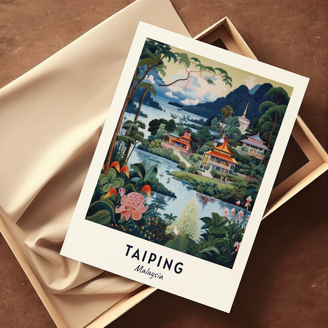 Taiping Lake Gardens Travel Poster, Taiping Malaysia - Image 3