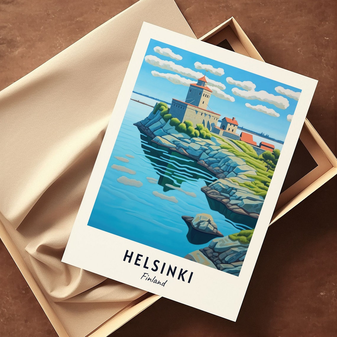 Suomenlinna Fortress Travel Print Wall Art Helsinki Finland City Print Suomenlinna Fortress Travel Gift Suomenlinna Fortress Poster - Image 3