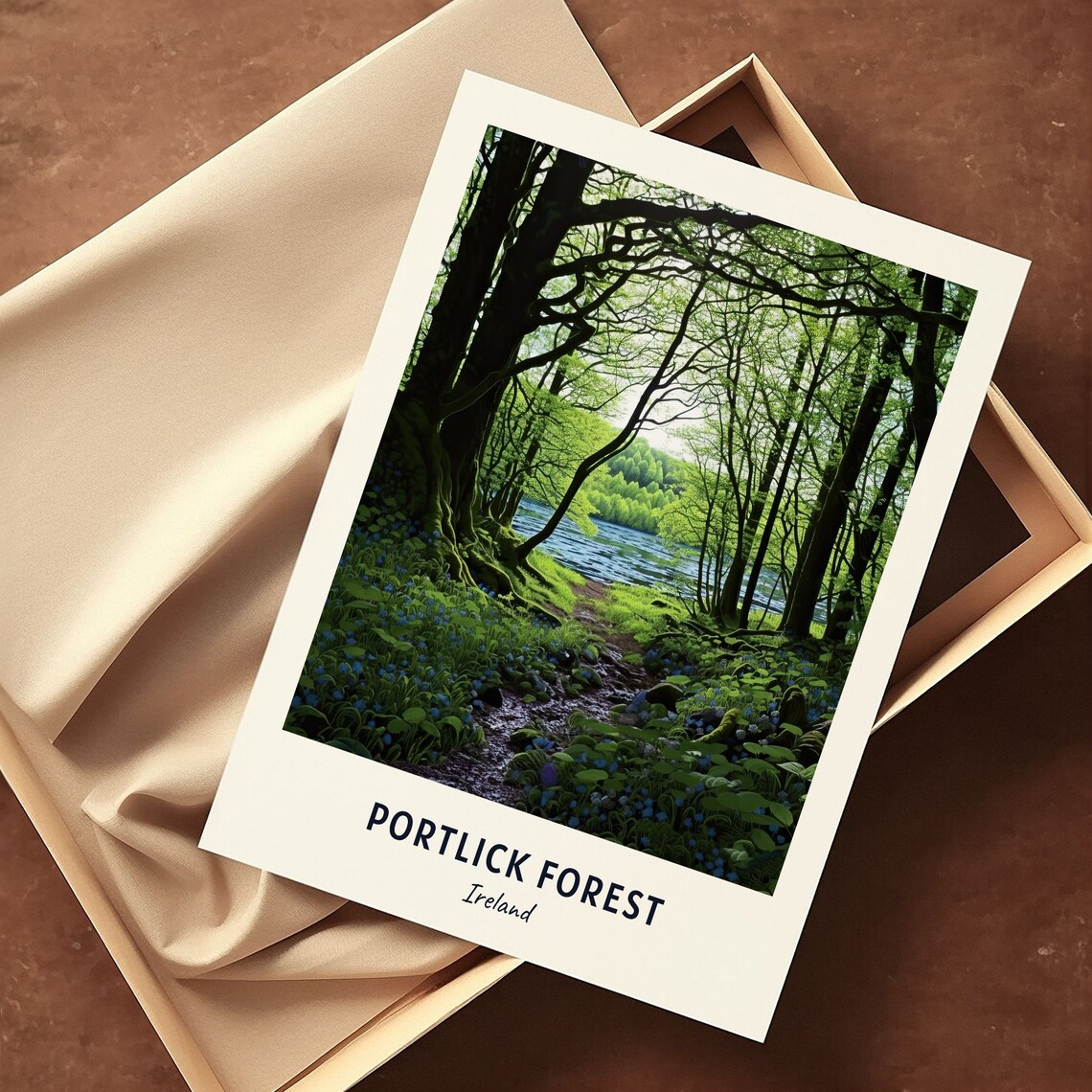 Portlick Forest Dublin Ireland Travel Poster - Image 3