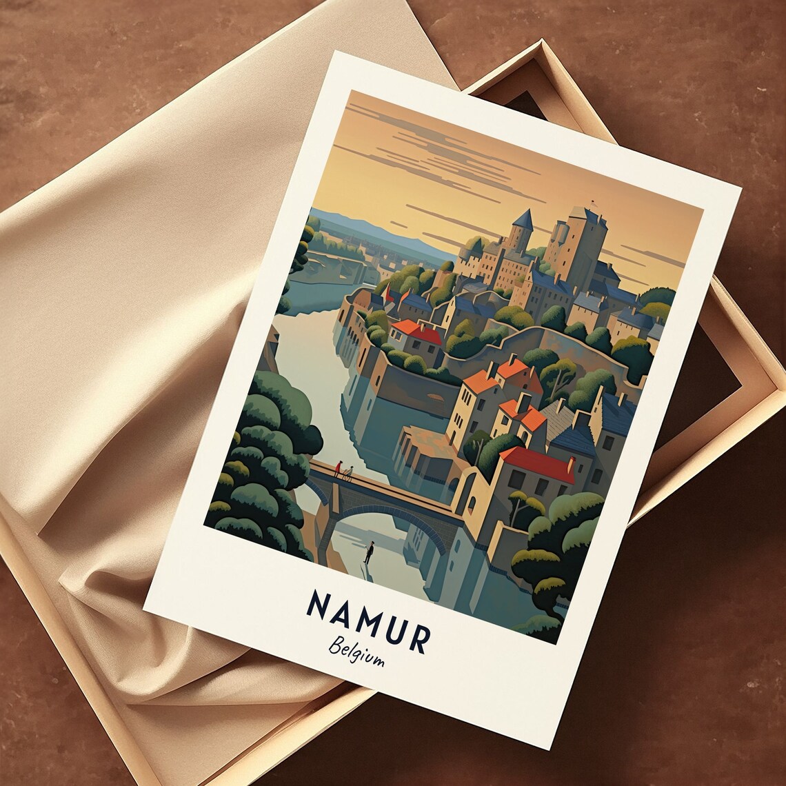 Namur Citadel Travel Poster, Namur Belgium - Image 3